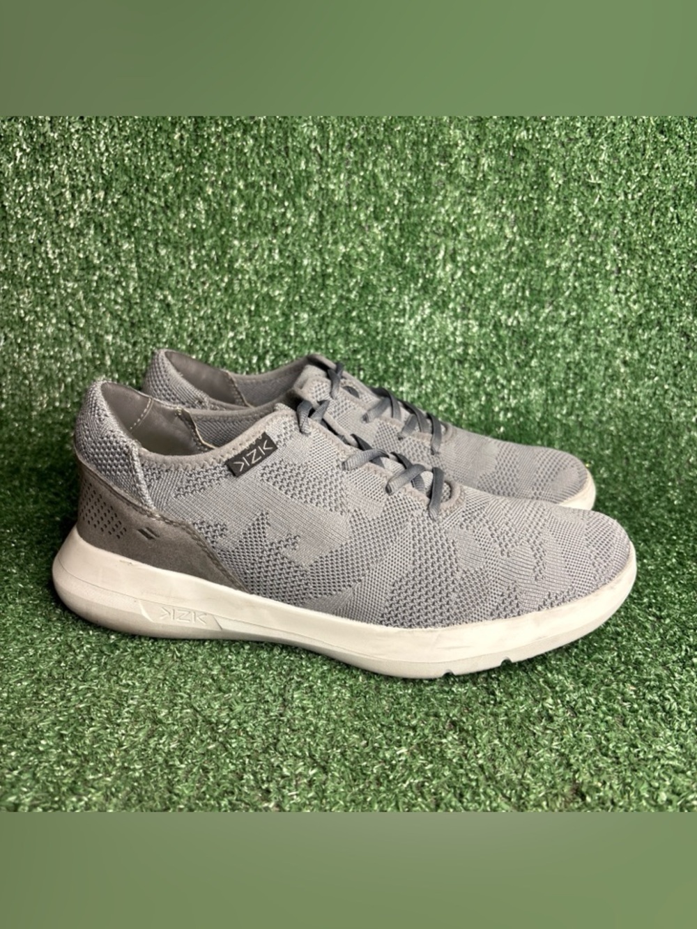 Kizik Madrid‎ Eco Knit Handsfree Athletic Shoes Sneaker Gray Mens Size 9 Wide